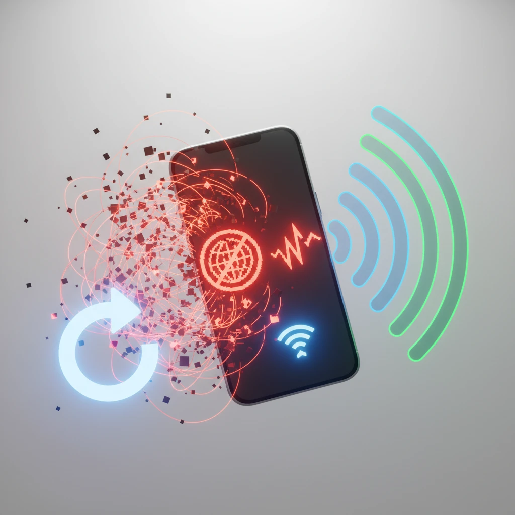 아이폰 네트워크 설정 재설정 화면