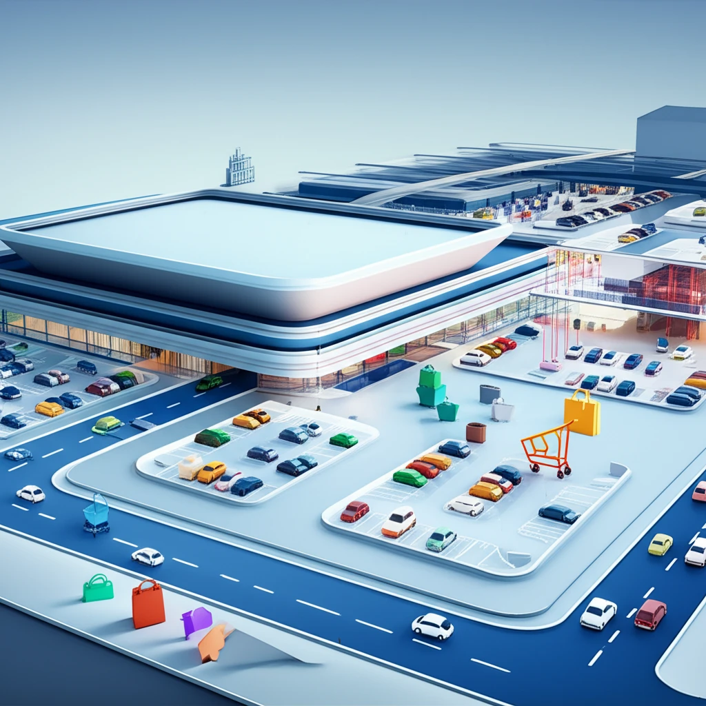 홈플러스 방학점 주차장 전경