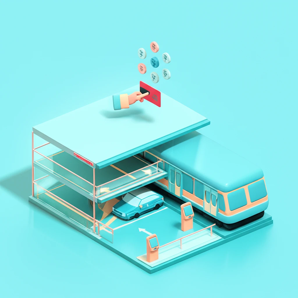 원흥역 환승공영주차장 내부 모습