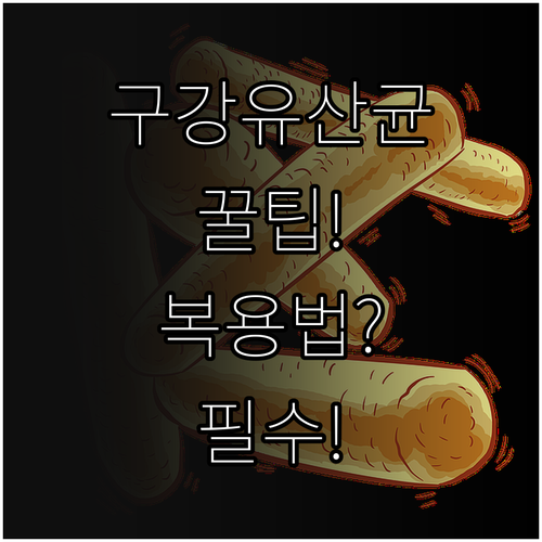 구강유산균 선택 기준과 복용 루틴 | 입안 건강 관리